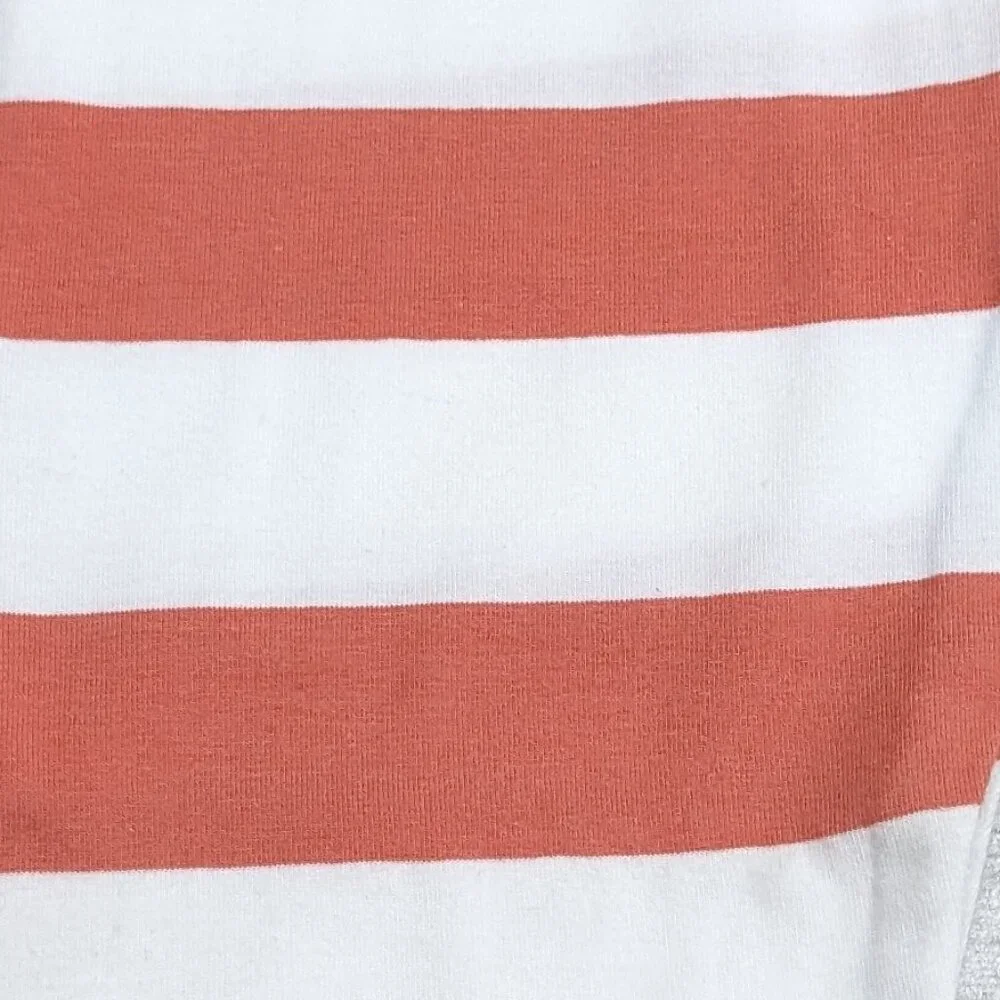 Pepco Full length Soft Cotton leggings Skinny Fit stretchy Orange Stripes NWOT